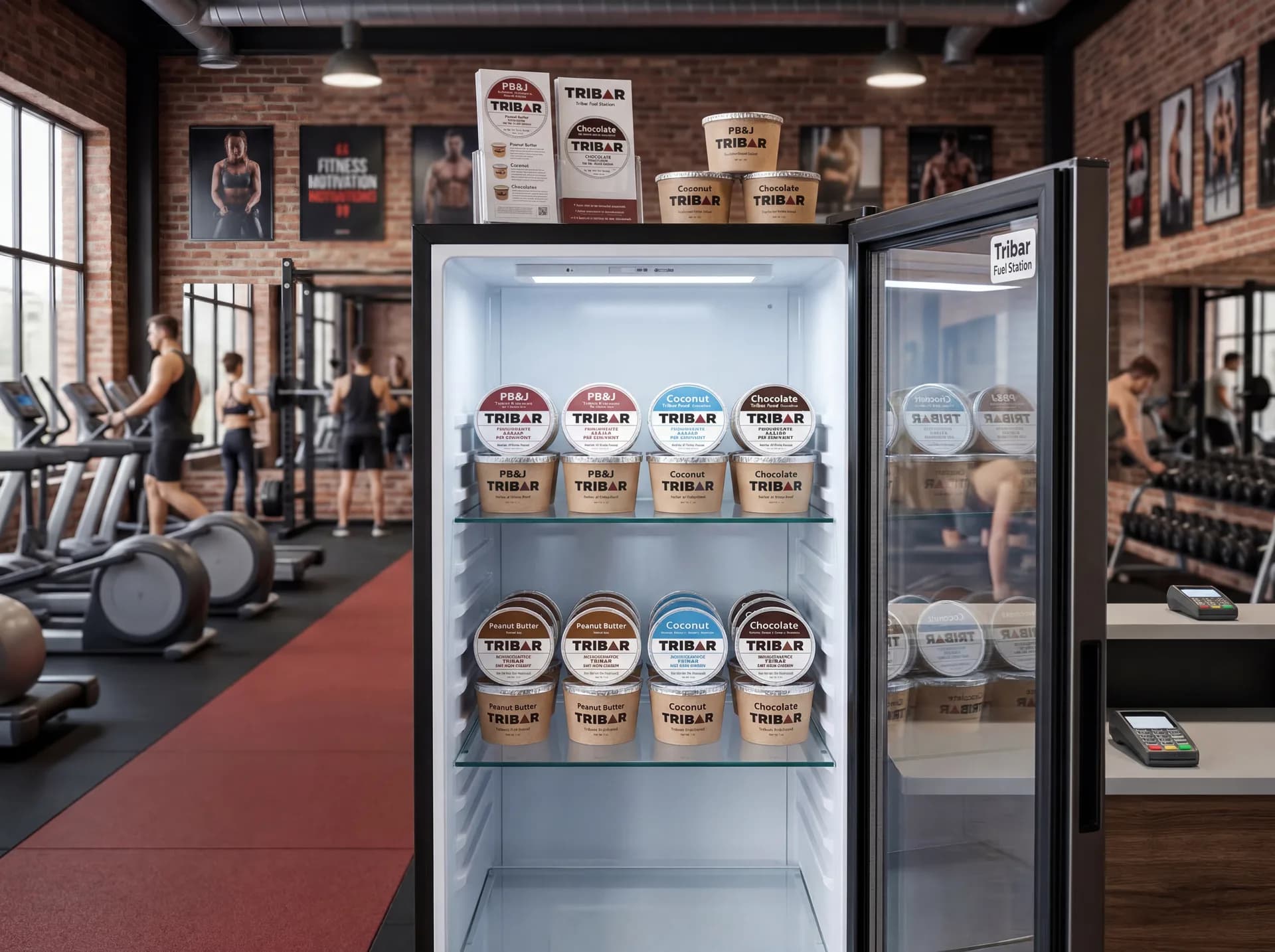 TRIBAR cups kept cold in the fridge